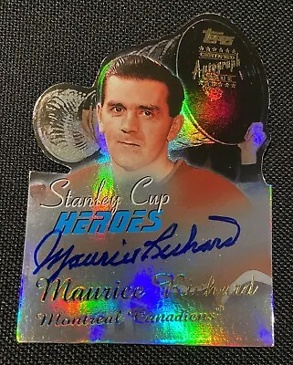 1999-00 Topps Stanley Cup Heroes MAURICE RICHARD AUTO Autograph Legends SP SSP • $799.99