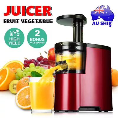 Fruit Vegetable Slow Juicer Orange Lemon Cold Press Juice Extractor Masticating • $73.95