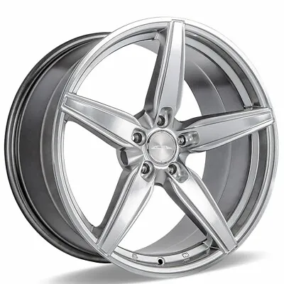 19x8.5/10  Ace Alloy C903 Couture Hyper Silver With Machined Face Wheels (blank) • $899
