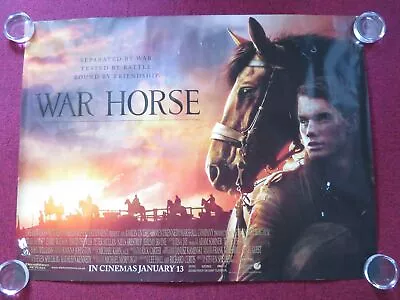 War Horse Uk Quad Rolled Poster Spielberg Jeremy Irvine 2011 • £12.99