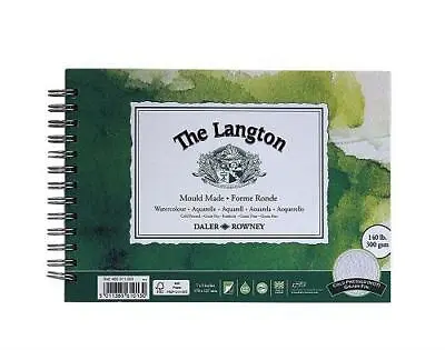 DALER ROWNEY Langton Watercolour Pad - Spiral - Not Surface - 7  X 5  • £10.50