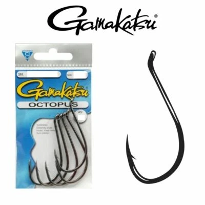 GAMAKATSU Octopus Hooks | 1/0 2/0 3/0 4/0 5/0 6/0 7/0 8/0 9/0 10/0 1 2 4 6 8 • $12.20