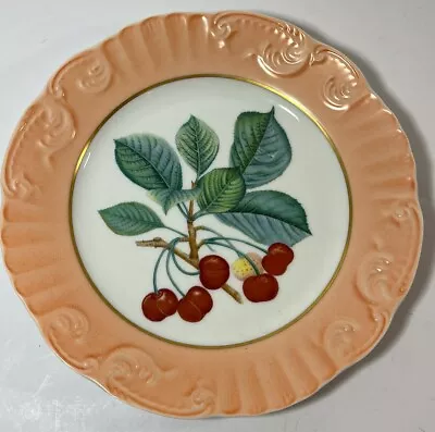 Mottahedeh Cherry Fruit And Tree Branch VA 1824 Portugal 7.75 Inch Plate • $12.99