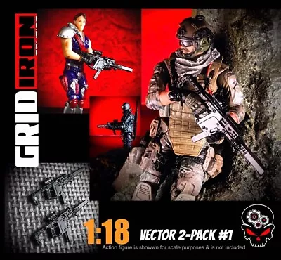 1:18 2-PACK VECTOR SMG #1 For G.I. Joe ARAH JOYTOY ACTION FIGURE ACIDRAIN 192 • $10.99