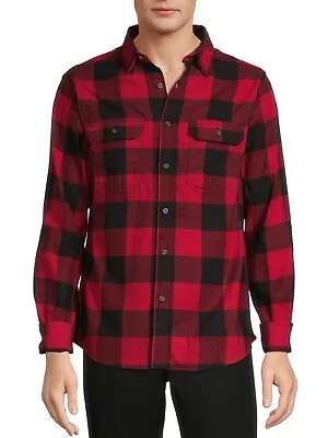 George Men's Plaid Multicolor Long Sleeve Flannel Shirt -  S M L XL 2XL 3XL • $22.49