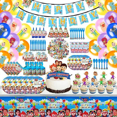 Cocomelon Tablecover Cocomelon Balloon Party Decoration Birthday Banner Flag • $9.99