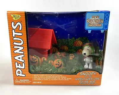 Peanuts Great Pumpkin Charlie Brown Playset New NIB Memory Lane Snoopy Flying Ac • $44.98