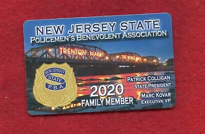 2020 New Jersey STATE POLICE  Pba Card • $9.95