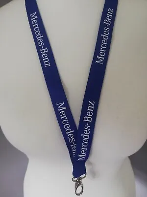 BRAND NEW GENUINE BLUE MERCEDES-BENZ LANYARD  KEYFOB STRAP *Bargain Price • $5.04