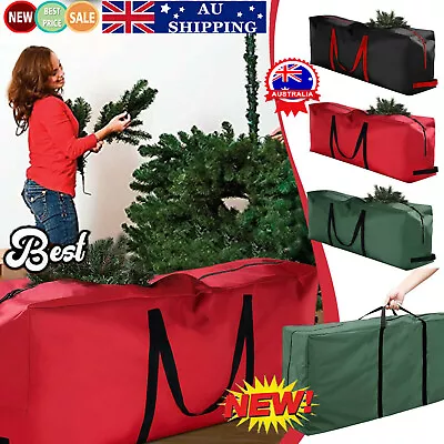 Upgraded Christmas Tree Storage Bag BLACK / GREEN / RED AU STOCK • $15.69