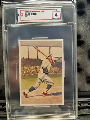 1932 Sanella Margarine Babe Ruth CG 4 Very Good • $800