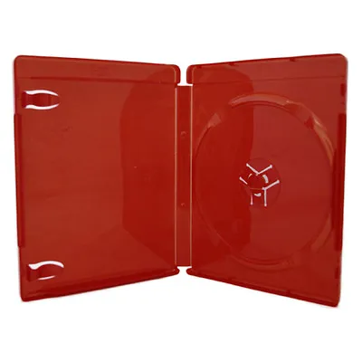 4 14mm Single Disc Red Blu-ray Case W BLU-RAY & Playstation 3 Logo PS3RED-BR • $12