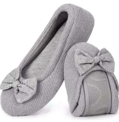 Womens HomeTop Memory Foam Ballerina Slippers Size 7-8 • $6