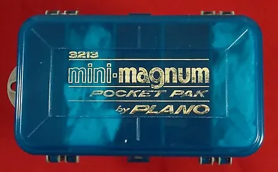 Vintage Double Side 13 Compartment Mini-Magnum Pocket Pak Tackle Box Plano# 3213 • $9.99