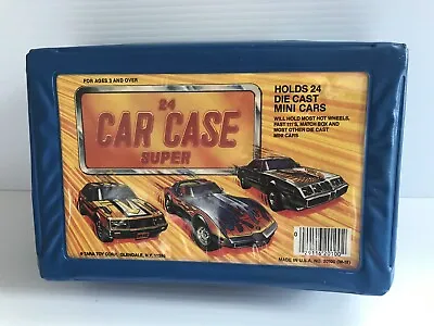 Vtg 24 Die Cast Mini Car Case Tara Toy Corp Hot Wheels & Match Box #20100 • $19.97