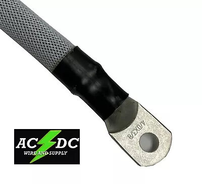 $55.94 • Buy 4/0 AWG GREY BRAIDED Copper Battery Cable Power Wire Car, Inverter, RV 
