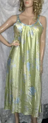 VTG Satin Oscar Dela Renta Negligee Nightgown Maxi Gown L XL • $26