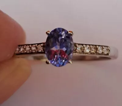 TANZANITE  RING AAA CERTIFICATED  9ct Gold - Stunning Genuine Gems  - NEW • £233