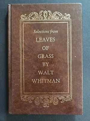 Selections From Leaves Of Grass By Walt Whitman HC Vintage Avenel Books 1961 • $11.25