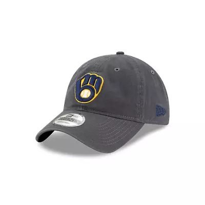 Milwaukee Brewers New Era 9twenty Core Classic Gray Adjustable Hat • $13.95