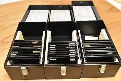 $57.95 • Buy 10 Gelatin Filter Frames PLUS CABINET 3x3  75mm Kodak Wratten Gel FAST SHIPPING!