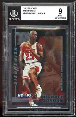 Michael Jordan Card 1997-98 Hoops Dish N Swish #ds5 BGS 9 • $150