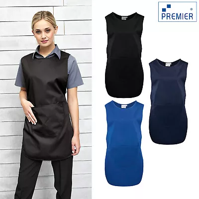 Premier Long Length Pocket Tabard (PR172) - Kitchen Cleaning Workwear Aprons • £17.29