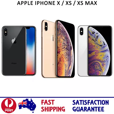 Apple IPHONE X / XS / XS MAX LTE Hexa Core 64GB/256GB Smartphone AU STOCK • $365.30