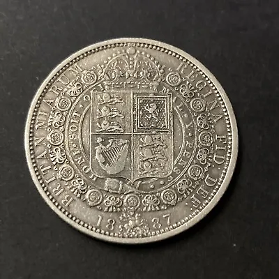 £7.27 • Buy 1887  Queen Victoria Jubilee Head ( 0.925 ) Silver Half Crown Coin From Brooch
