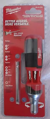 Milwaukee 9-in-1 Square Drive Ratcheting Multi-Bit Screwdriver #48-22-2322 • $19.99