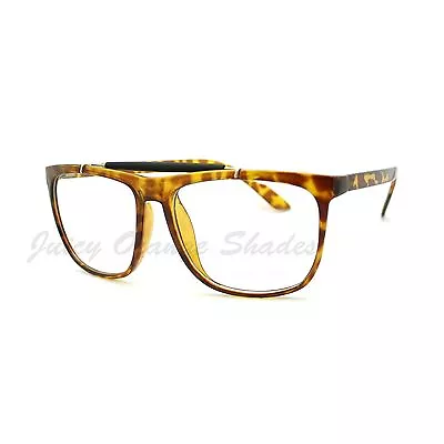 Oversized Clear Lens Glasses Square Vintage Frame Eyeglasses • $9.95