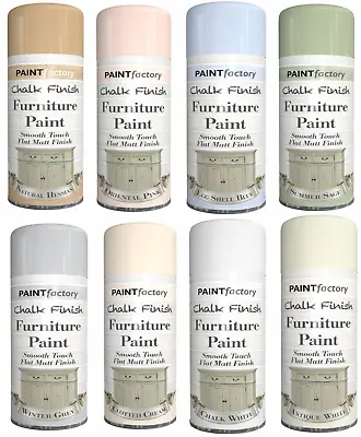 Chalky Finish Furniture Spray Paint Smooth Touch Matt Finish 400ML & 9 Colours • £4.49