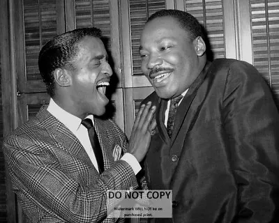 Martin Luther King Jr With Sammy Davis Jr In Nyc - 8x10 Publicity Photo (bb-061) • $8.87