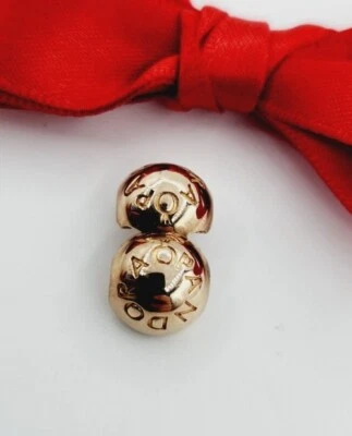 $49 • Buy New Genuine Authentic Pandora Rose Gold Logo Clip Charm 781015 ALE R