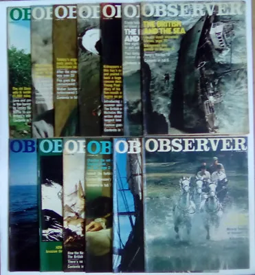 The Observer Magazine 1974 May - August SELECT AN ISSUE • £5.99