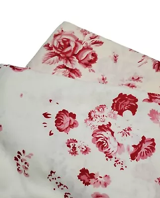 Cabbage & Rose Fabric Red 100% Cotton Moda Sew Quilting Craft New FAT QUARTER • £9.16