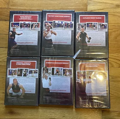 6 NEW  George St Pierre RUSHFIT Workout Videos Fitness DVD High Intensity SEALED • $34.95