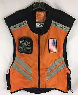 Icon Motorsports Mil-Spec Orange Mesh Vest Size Regular • $9.95