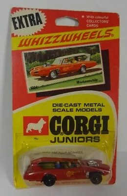 Corgi Juniors Whizzwheels Monkeemobile New In Package Rare Black Wheels • $300