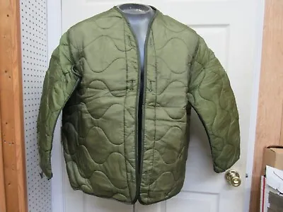 US M65 Field Jacket Liner Nylon Cold Weather Coat Liner Medium 1986New Old Stock • $34.95