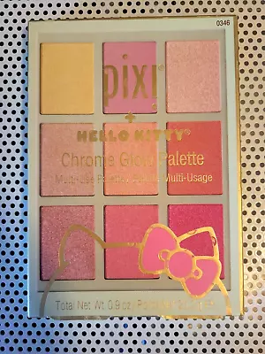 $10.99 • Buy Pixie + Hello Kitty Glow Chrome Glow Multi-Use Palette - 9 Shades - NEW IN BOX