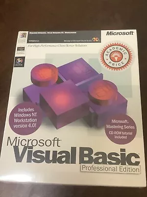 Microsoft Visual Basic  6.0 Professional Edition. New Factory Sealed • $179.99