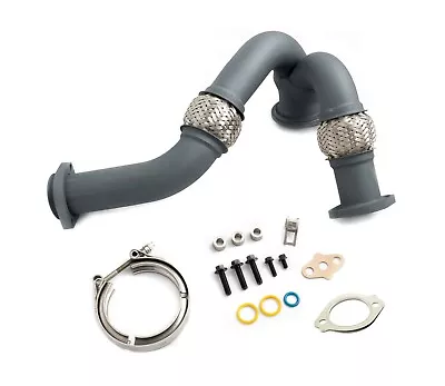 Rudy's High Temp Coated SS Up Pipes / Clamp / Install Kit 03-07 6.0L Powerstroke • $164.95