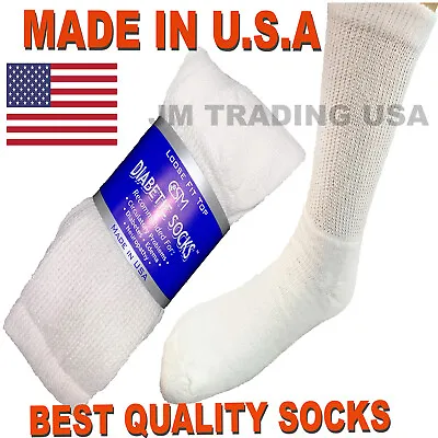 BEST QUALITY 3 6 & 12 Pairs Diabetic Socks Physician Approved MADE IN USA • $10.99