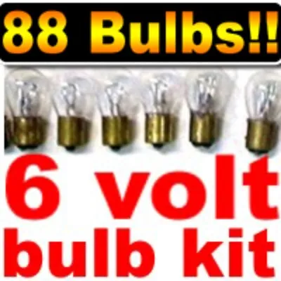 88 Assorted 6V Light Bulbs For Pre-1940 Vintage Cars 6 Volt Kit For The Shop • $36.95