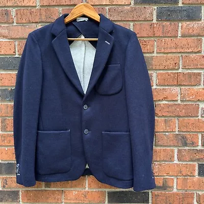 $120 • Buy Gant Rugger Navy Blue Blazer Jacket Unconstructed Euro Size 46