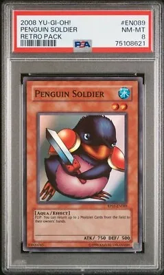 Penguin Soldier RP01-EN089 PSA 8 Retro Pack 1 Yu-Gi-Oh! • £70
