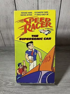 Vintage 1991 SPEED RACER The Supersonic Car VHS VIDEO 1960's Cartoon • $11.35