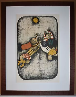 Bolivian Artist Graciela Rod Boulanger Original Signed Lithograph Football • $300