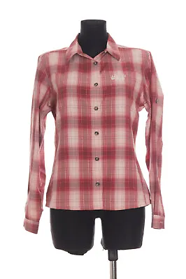 Jack Wolfskin Women's Red Checked Long Sleeved Casual Shirt Size Large • £24.99